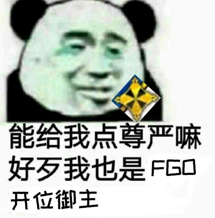 给我点尊严嘛，好歹我也是FGO开位御主