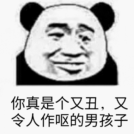 你真是个又丑，又令人作呕的男孩子