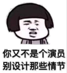 你又不是个演员，别设计那些情节