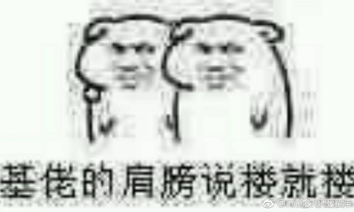 基佬的肩膀说楼就楼