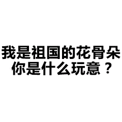 我是祖国的花骨朵你是什么玩意？