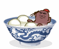 小幺鸡吃汤圆（元宵）