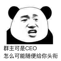 群主可是CEO怎么可能随便给你头衔