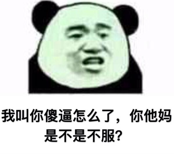 我叫你傻逼怎么了，你他妈是不是不服？