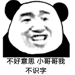 不好意思小哥哥，我不识字