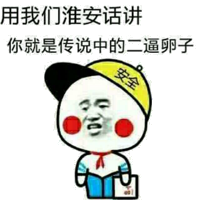 用我们淮安话讲，你就是传说中的二逼卵子