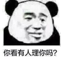 你看有人理你吗？