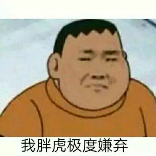 我胖虎极度嫌弃