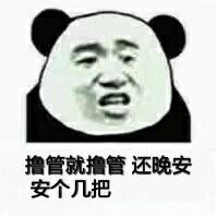 撸管就撸管，还晚安安个几把