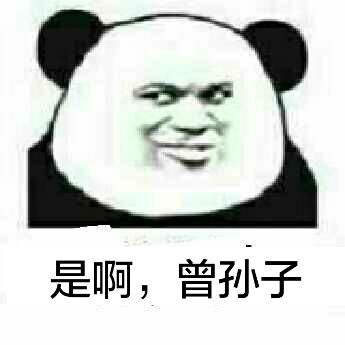 是啊，曾孙子