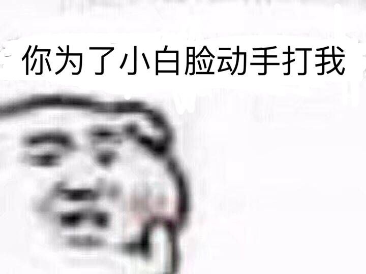 你为了小白脸动手打我