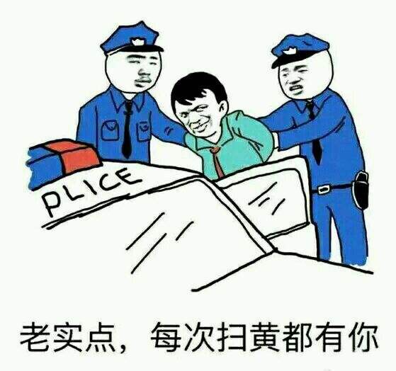 老实点，每次扫黄都有你