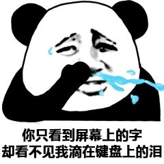 你只看到屏幕上的字，却看不见我滴在键盘上的泪