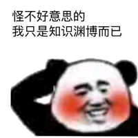 怪不好意思的，我只是知识渊博而已