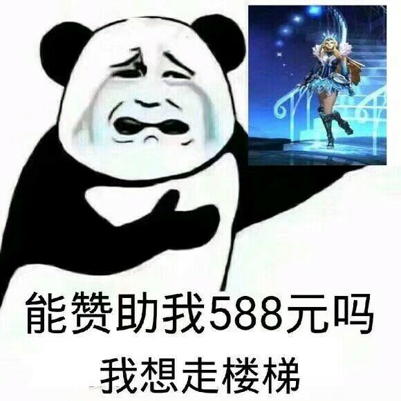 能赞助我588元吗？我想走楼梯