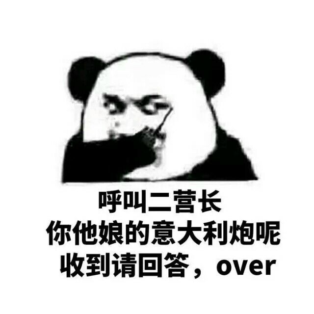 呼叫二营长，你他娘的意大利炮呢？收到请回答，over