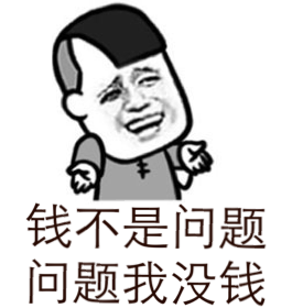 钱不是问题，问题我没钱