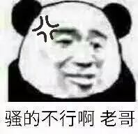 骚的不行啊，老哥