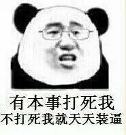 有本事打死我，不打死我就天天装逼