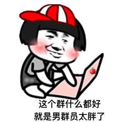 这个群什么都好，就是男群员太胖了