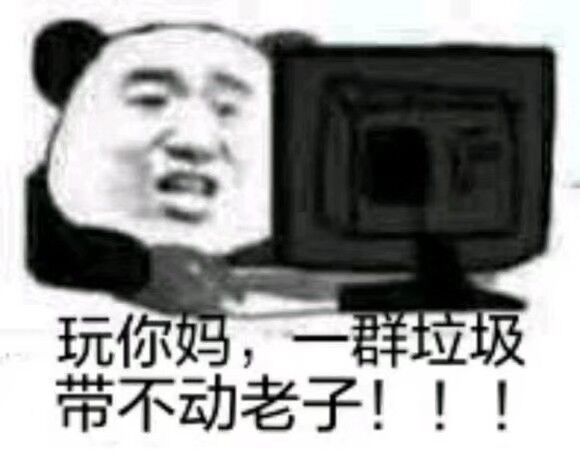 玩你妈，一群垃圾带不动老子！！！