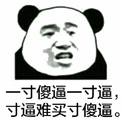 一寸傻逼一寸逼，寸逼难买寸傻逼。