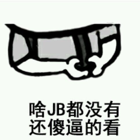 啥JB都没有，还傻逼的看