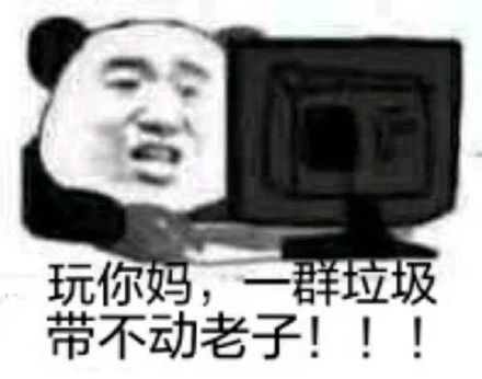 玩你妈，一群垃圾带不动老子！！！