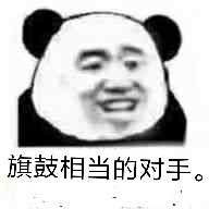 旗鼓相当的对手。