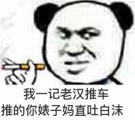 我一记老汉推车，推的你婊子妈直吐白沫