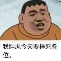 我胖虎，今天要捶死各位