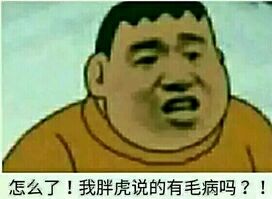 怎么了！我胖虎说的有毛病吗？！