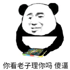 你看老子理你吗？傻逼