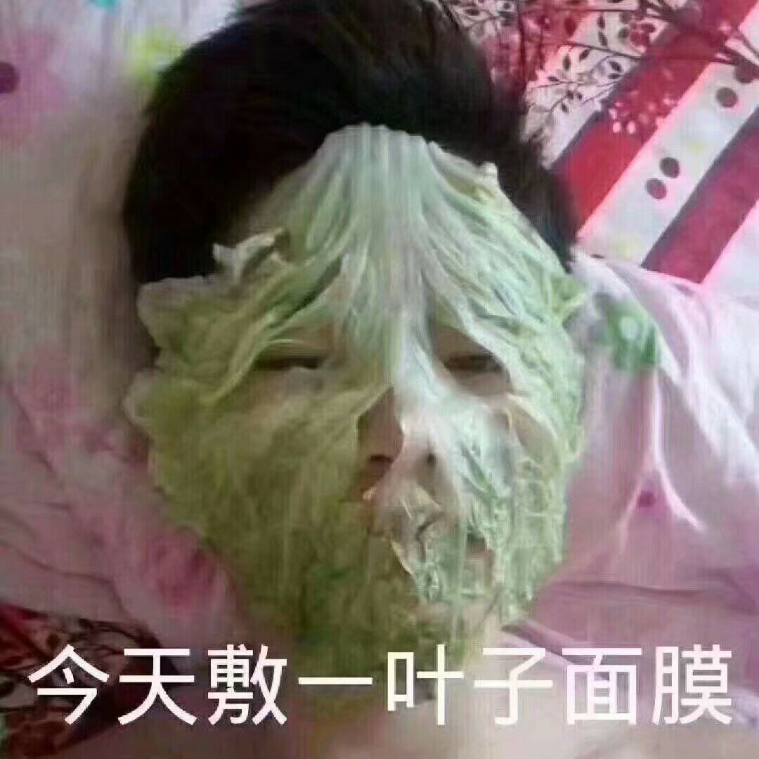 今天敷一叶子面膜