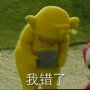 我错了