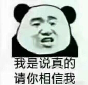 我是说真的，请你相信我