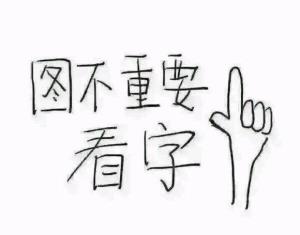 图不重要，看字