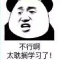 不行啊，太耽搁学习了