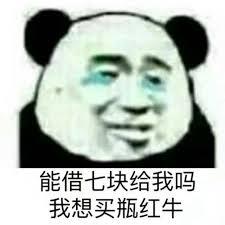 能借七块给我吗？我想买瓶红牛