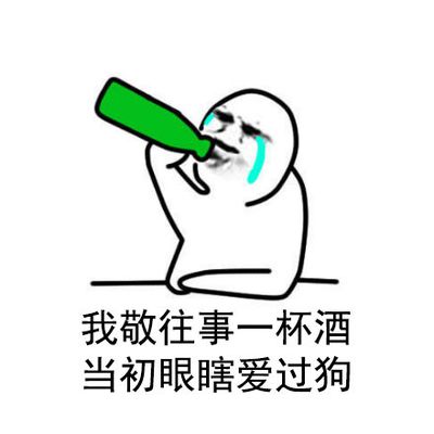 我敬往事一杯酒，当初眼瞎爱过狗