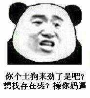 你个土狗来劲了是吧？想找存在感？操你妈逼