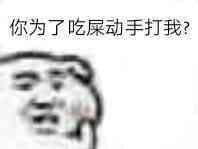 你为了吃屎动手打我？