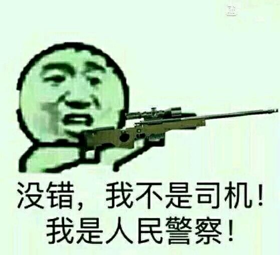 没错，我不是司机我是人民警察！