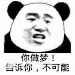 你做梦！告诉你，不可能