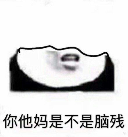 你他妈是不是脑残