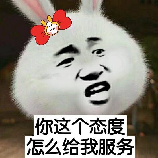 你这个态度怎么给我服务