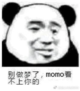 别做梦了，momo看不上你的