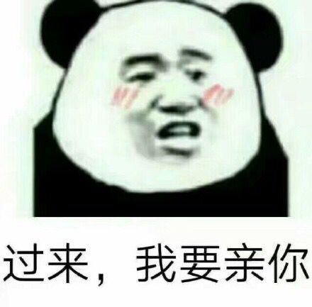 过来，我要亲你