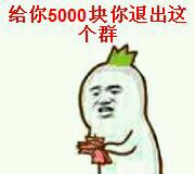 给你5000块你退出这个群