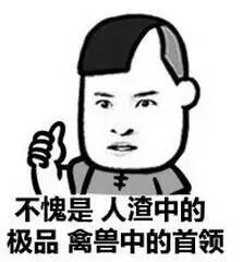 不愧是人渣中的极品，禽兽中的首领